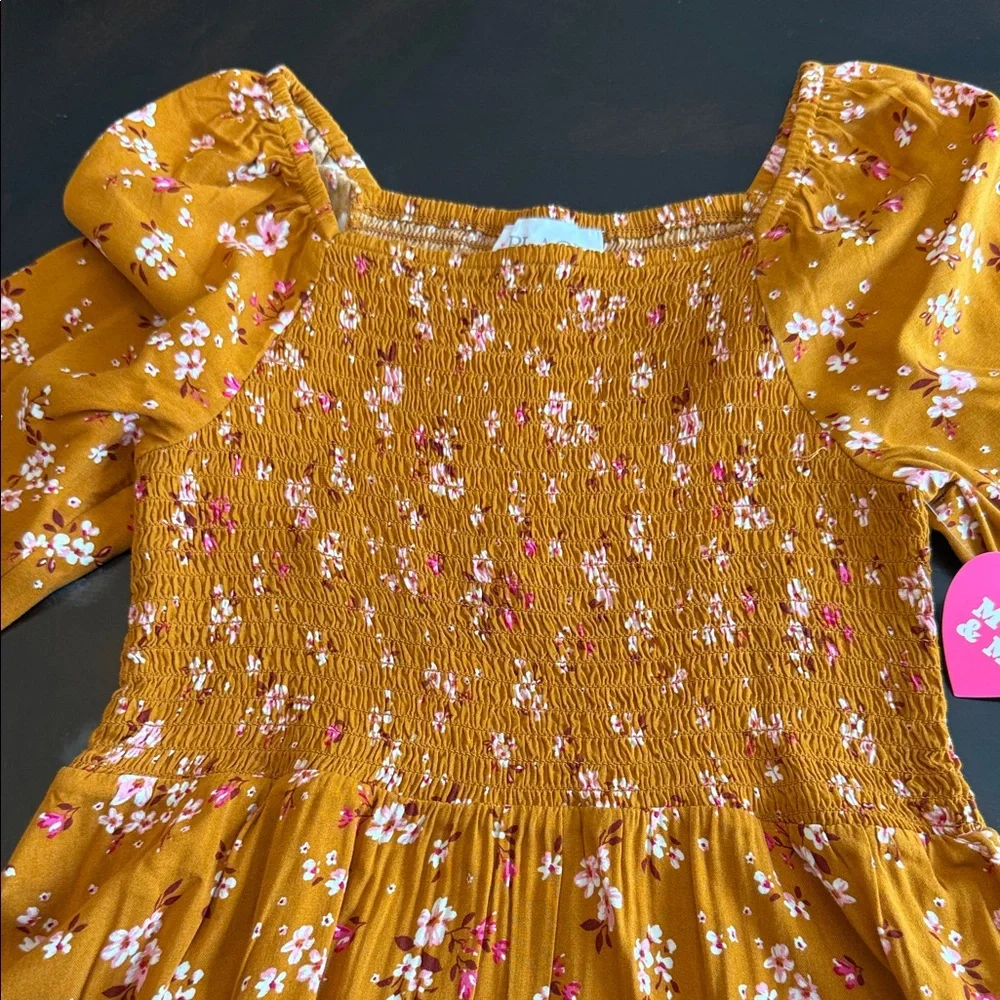 The Children's Place Mustard Floral Dress